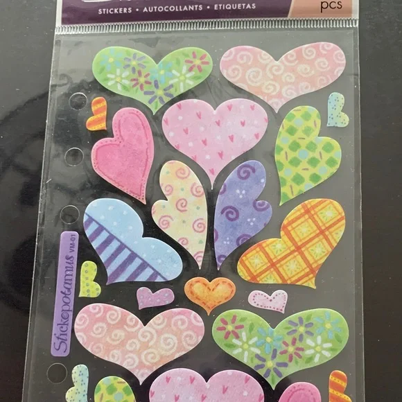 Heart Stickers Set - Multicolor - Picture 2 of 4